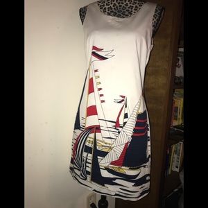 Banana Republic Nautical Sheath  Dress